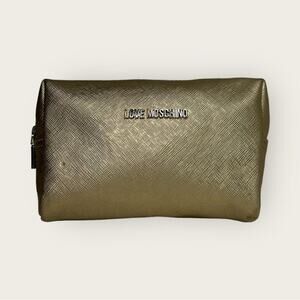 Love Moschino | Small Cosmetic Bag | Gold
